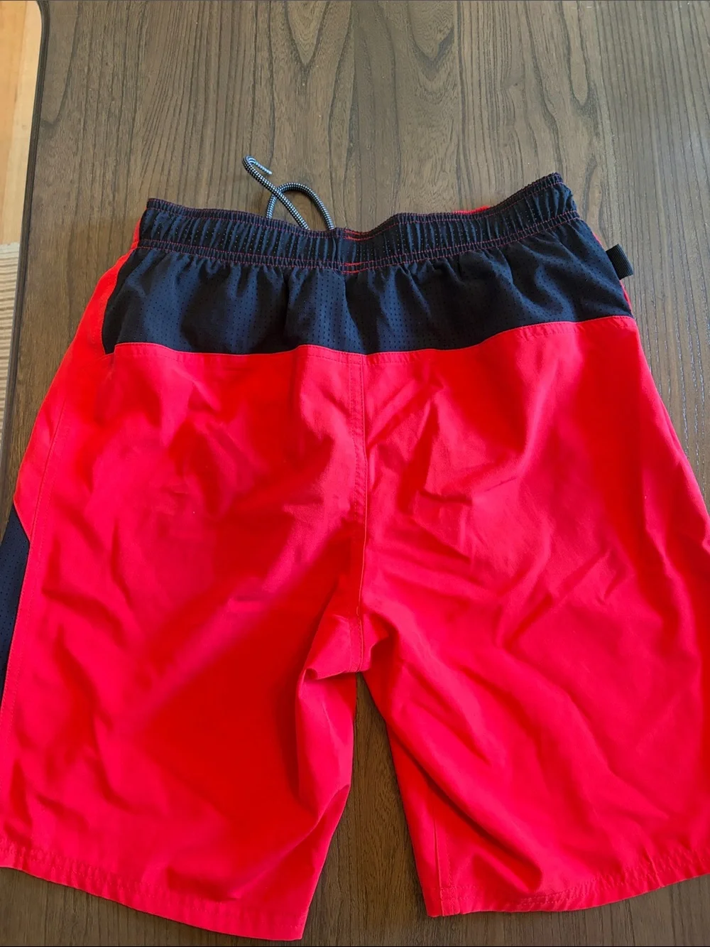 Nike Bright Red bathing suit with Black Accents